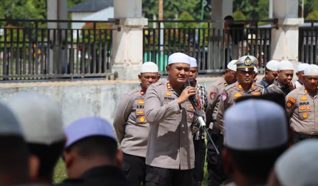 Polres Aceh Timur Amankan Gema Sholawat Untuk Solidaritas Kemerdekaan Palestina