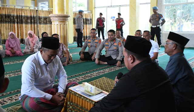 Polres Aceh Timur Fasilitasi Tahanan Satresnarkoba Melaksanakan Akad Nikah