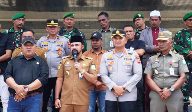 Polres Aceh Timur Kawal Penyampaian Aspirasi Warga Secara Humanis