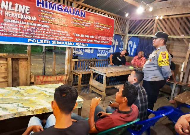 Waspada Judi Online, Polsek Simpang Jernih Intensifkan Sosialisasi