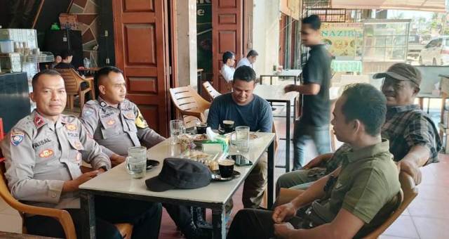 Saweu Keude Kopi, Upaya Kanit Binmas Polsek Pantee Bidari Dalam Peningkatan Kamtibmas