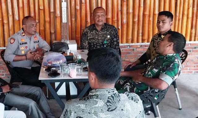 Siaga Bencana, Kapolsek Darul Aman Lakukan Koordinasi