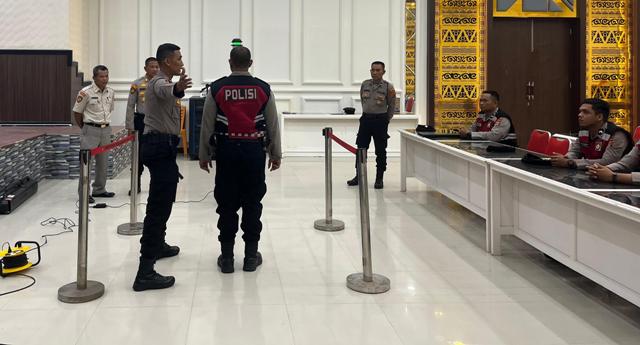 Tingkatkan Kemampuan Personel, Sat Samapta Polres Aceh Timur Gelar Pelatihan Secdoor dan Hand Metal Detector