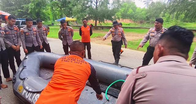 Tingkatkan Kesiapan Tanggap Bencana, Satsamapta Polres Aceh Timur Latihan SAR Terbatas