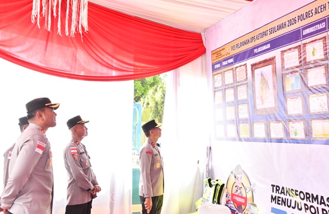 Kapolda Aceh Tinjau Pos Pelayanan Operasi Ketupat Seulawah Tahun 2026 Polres Aceh Timur