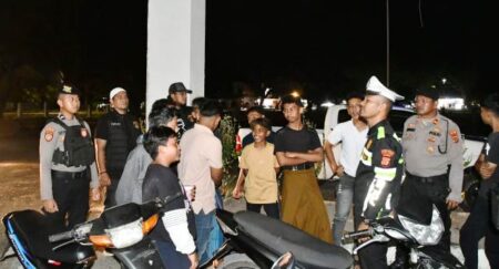 Patroli Gabungan Polres Aceh Timur Cegah Balap Liar Menjelang Sahur