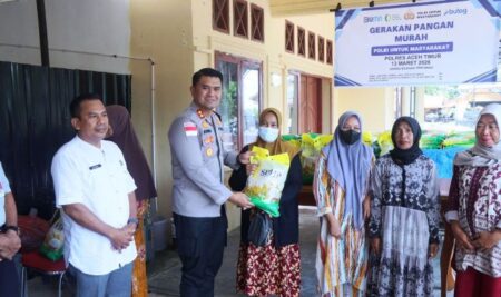 Polres Aceh Timur Gelar Gerakan Pangan Murah Jelang Idul Fitri 1447 Hijriah