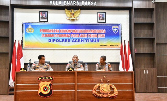 Ditbinmas Polda Aceh Gelar Katpuan Bhabinkamtibas Polres Aceh Timur