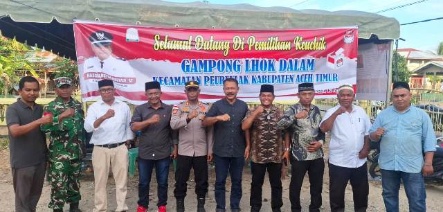 Kapolsek Peureulak Kawal Pemilihan Geuchik Gampong Lhok Dalam