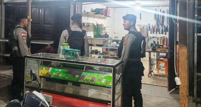 Patroli Presisi Satsamapta Polres Aceh Timur Menyisir Malam, Warga Pun Nyaman